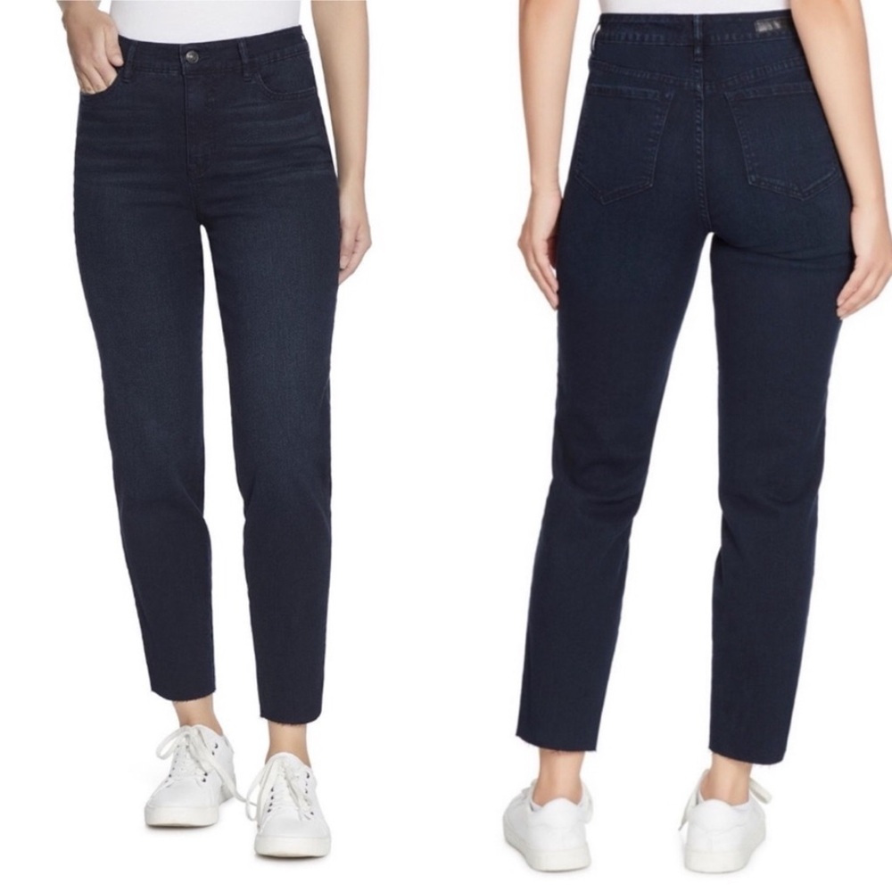 Social Standard High Rise Slim Straight Nighthawk Jeans - Black